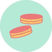 icono de vector de macarrón