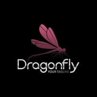 Simple and unique illustration dragonfly include letter D sans serif font image graphic icon logo design abstract concept vector stock. Can be used as a symbol associated with animal or insect