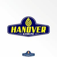 Water or gas oil and letter HANOVER font image graphic icon logo design abstract concept vector stock. Can be used as a symbol related to emblem or station