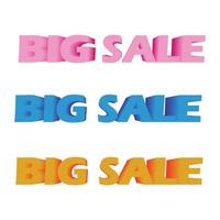 Sale text effect vector