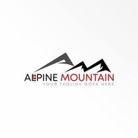 Simple mountain like Letter AM font image graphic icon logo design abstract concept vector stock. Can be used as a symbol related to Adventure.