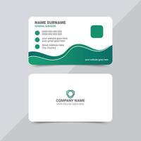 Modern creative and clean business card template design vector
