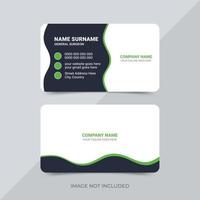 Modern creative and clean business card template design vector
