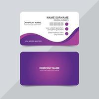 Modern creative and clean business card template design vector