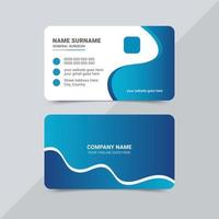 Modern creative and clean business card template design vector