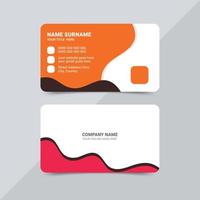 Modern Creative and Professional Business Card Design Template vector