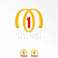 Letter or word M1 or 1M font like McDonald's image graphic icon logo design abstract concept vector stock. Can be used as a symbol related to initial or junk food