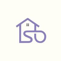 SB home create logo design template vector