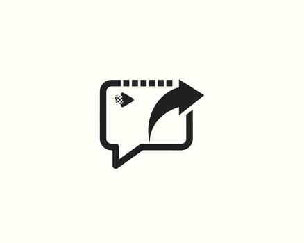 Share Arrow Icon Vector, Share Arrow app,Share icon with square and arrow vector illustration on white background Free Vector