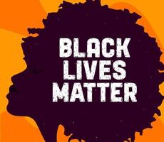 Black lives matter banner wallpaper vector