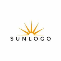Abstract Sun Logo Design Template vector