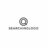 Circle Magnifying Glass, Search, Zoom, Find Logo Design Template vector