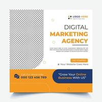 Digital Marketing Social Media Post vector