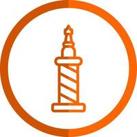 Trajans Column Vector Icon Design