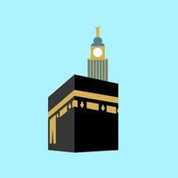 kaaba en la meca vector