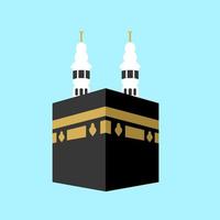 kaaba en la meca vector