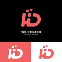 Simple minimalist modern unique logo design vector