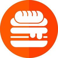 diseño de icono de vector de sándwich cubano