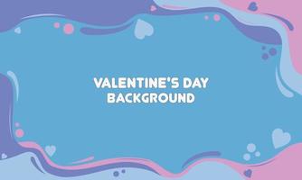 abstract fluid wavy simple blue purple and pink with love ornament for valentine background vector illustrations EPS10