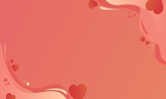 abstract simple wavy fluid valentine day theme background in light red color vector illustrations EPS10