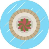 Old Plate Vector Icon Design