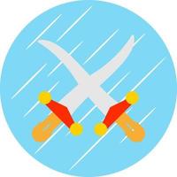 Swords Vector Icon Design