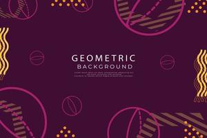 Colorful geometric background with shapes, Abstract shapes compositions vector