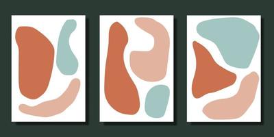 Set of modern minimalist abstract potrait aesthetic decoration vector