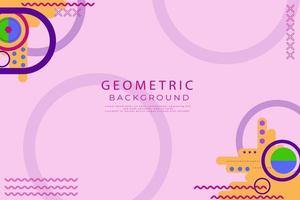 Colorful geometric background with shapes, Abstract shapes compositions vector