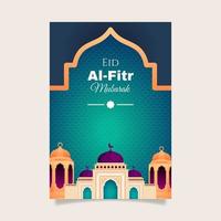 Eid al-fitr greeting card. - Vector. vector