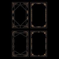 Vintage Art Deco Frames Object vector