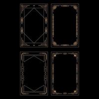 Vintage Art Deco Frames Object vector