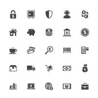 Shopping and commerce icons vector