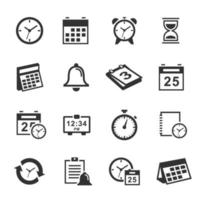 Time and Schedule symbol icons vector