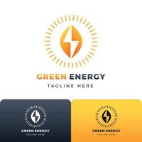 renewable energy logo template design vector