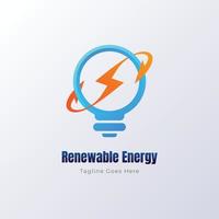 renovable energía logo modelo diseño vector