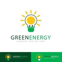 renewable energy logo template design vector