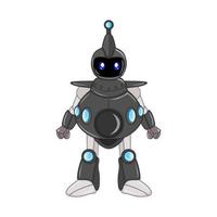 submarine robot character, vector, editable, great for comics, illustrations, coloring books, stickers, posters, websites, printing and more vector