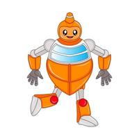 cruise ship robot character, vector, editable, great for comics, illustrations, coloring books, stickers, posters, websites, printing, t-shirts and more vector