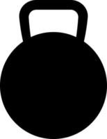 dumbbell kettle silhouette icon vector