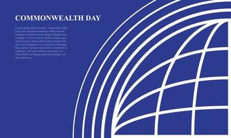 Common wealth Day background. vector