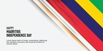 Mauritius Independence Day background. vector