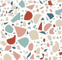 Terrazzo flooring seamless pattern background, Modern minimalistic floor tile for interior decoration. vector