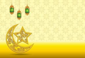 Ramadan Kareem design. on color background for Holy month Ramadan celebration. vector