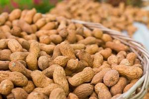 Peanuts in basket photo