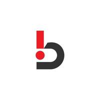 letter b with exclamation design logo vector