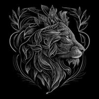 The angry wolf head line art illustration is a stunningly detailed portrayal of the fierce and majestic animal, capturing its intense expression and sharp features with precise lines and shading vector