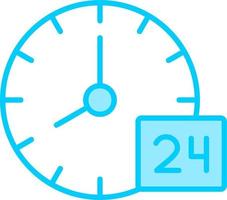 24 Hours Support Vector Icon