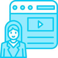 Blogger Vector Icon