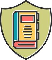 Secure Book Vector Icon